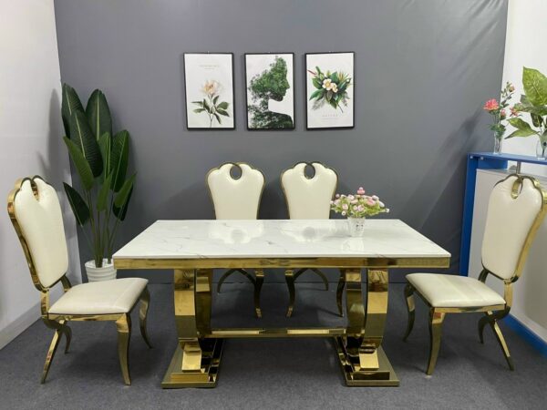 Bàn ăn tân cổ điển QAN02T